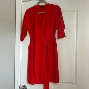 Orange Topshop dress